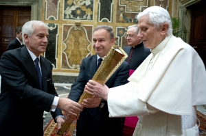 Deportistas italianos con el Papa, 17 dicimbre 2012