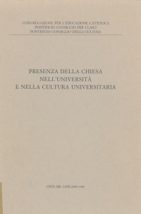 Presenza della Chiesa nell'università e nella cultura universitaria